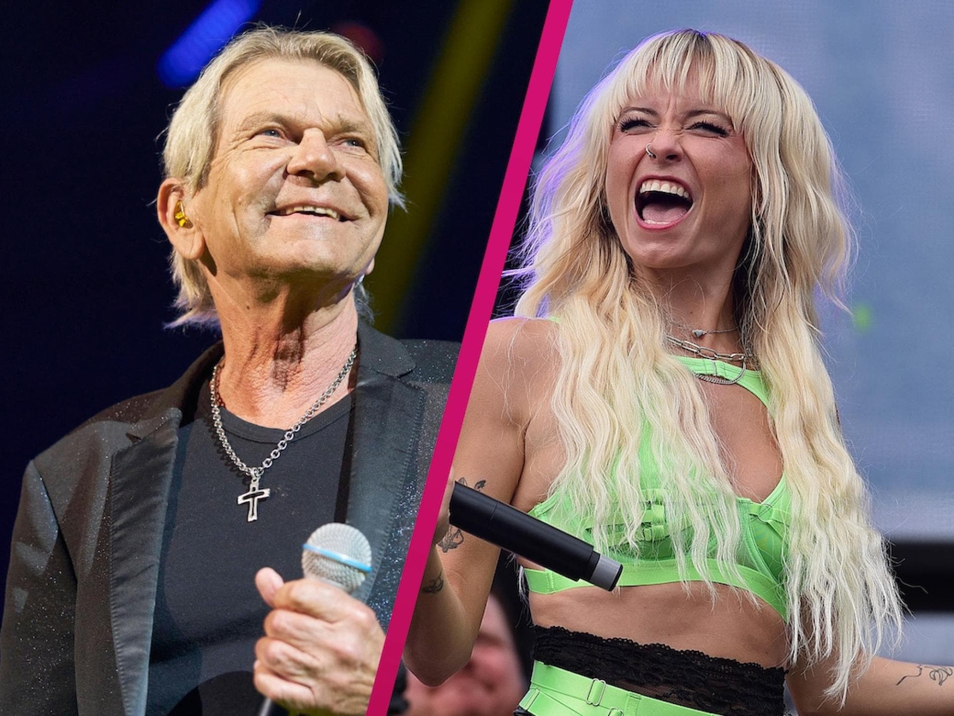 Collage Matthias Reim und Mia Julia