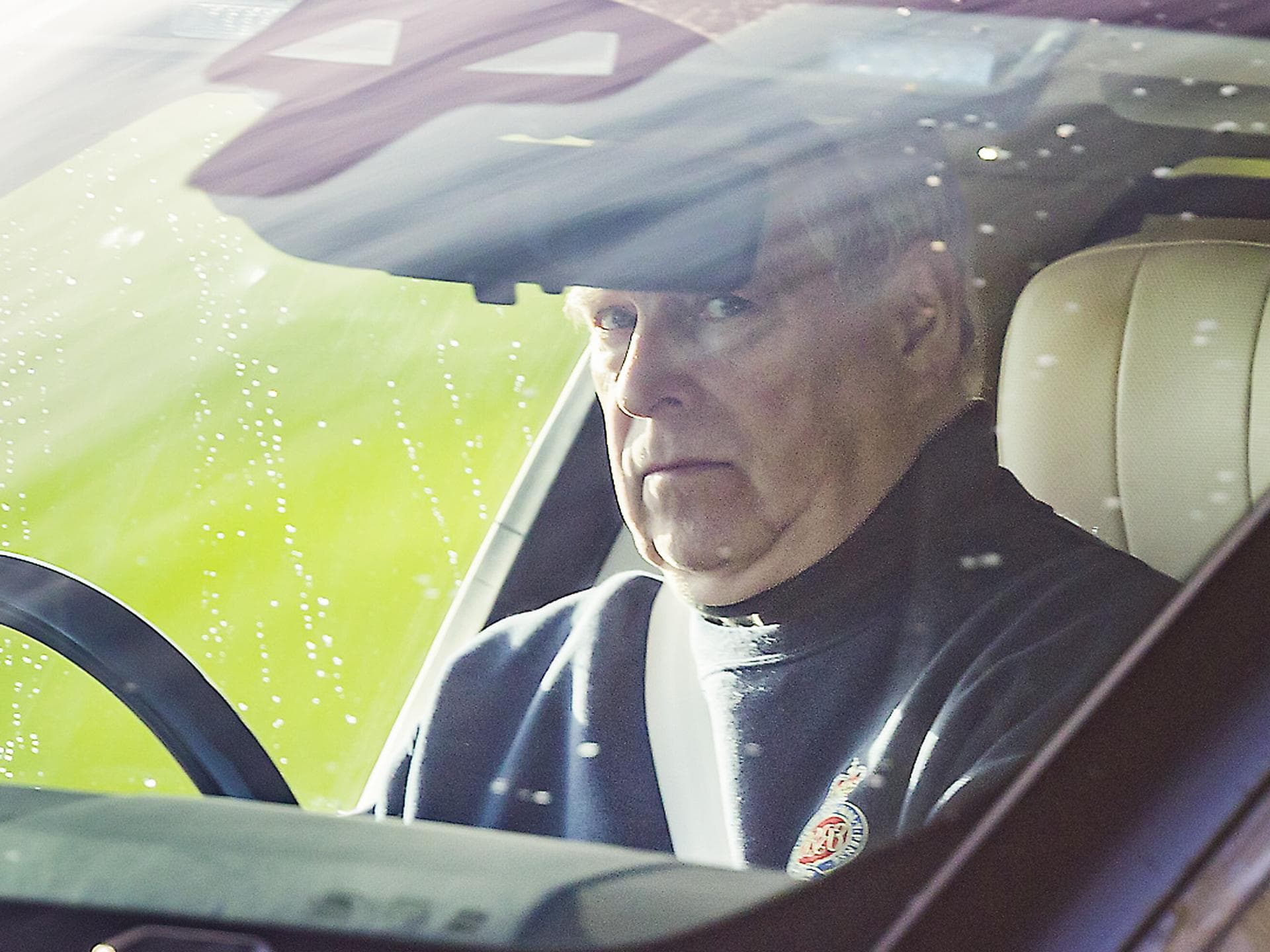 Andrew Mountbatten-Windsor nach dem Entzug seiner Titel in Windsor