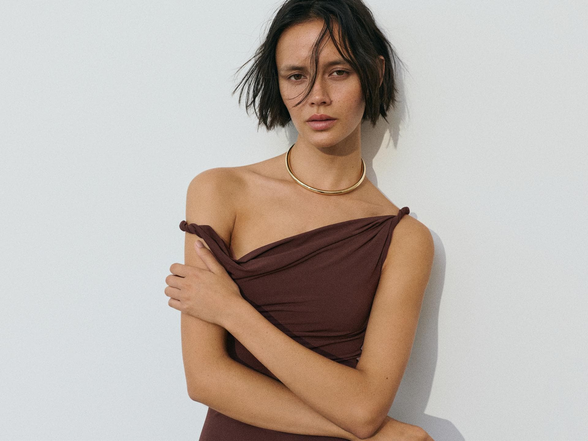 Braunes Kleid von Pull&Bear
