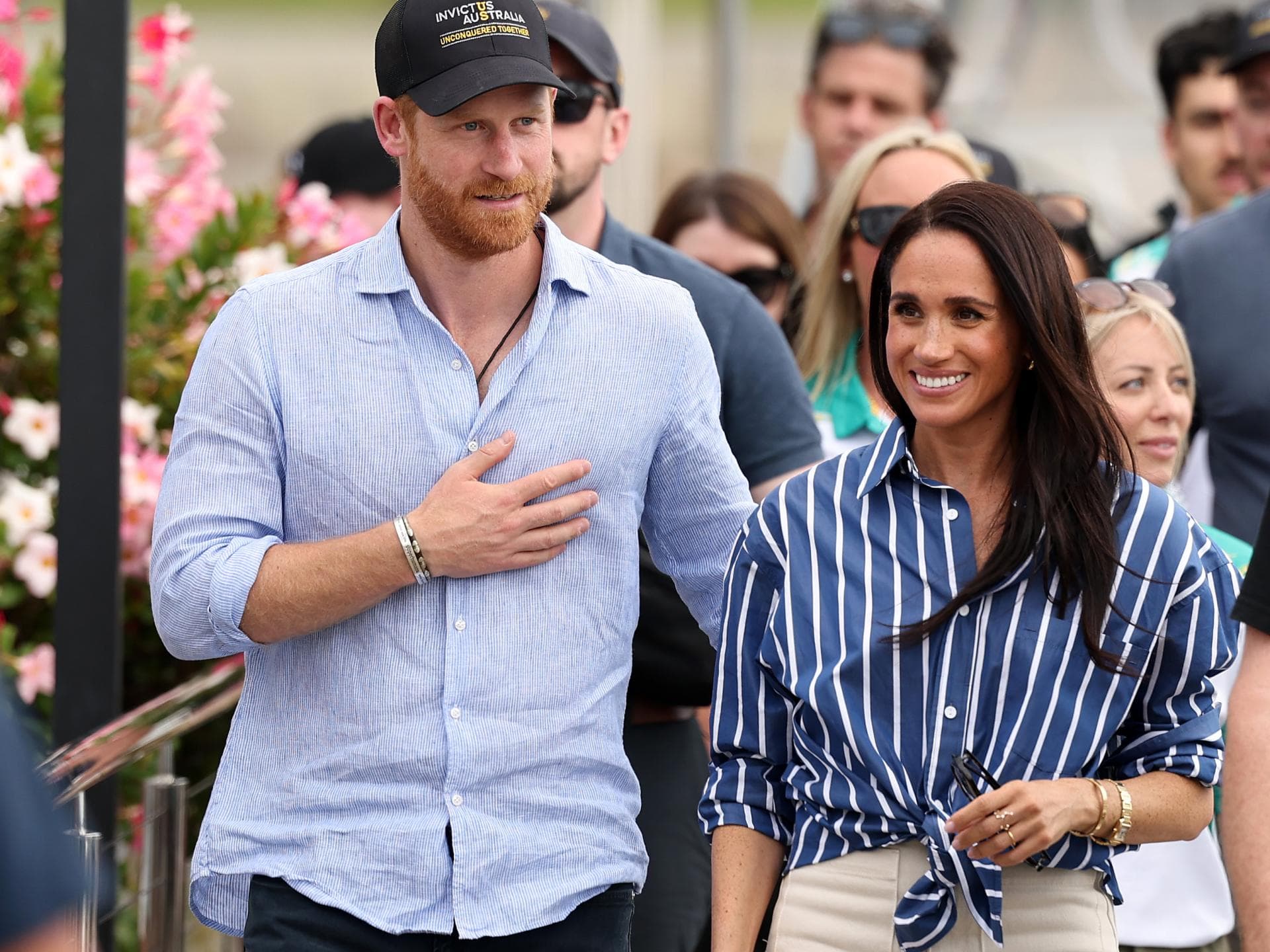 Prinz Harry und Herzogin Meghan in Australien nebeneinander
