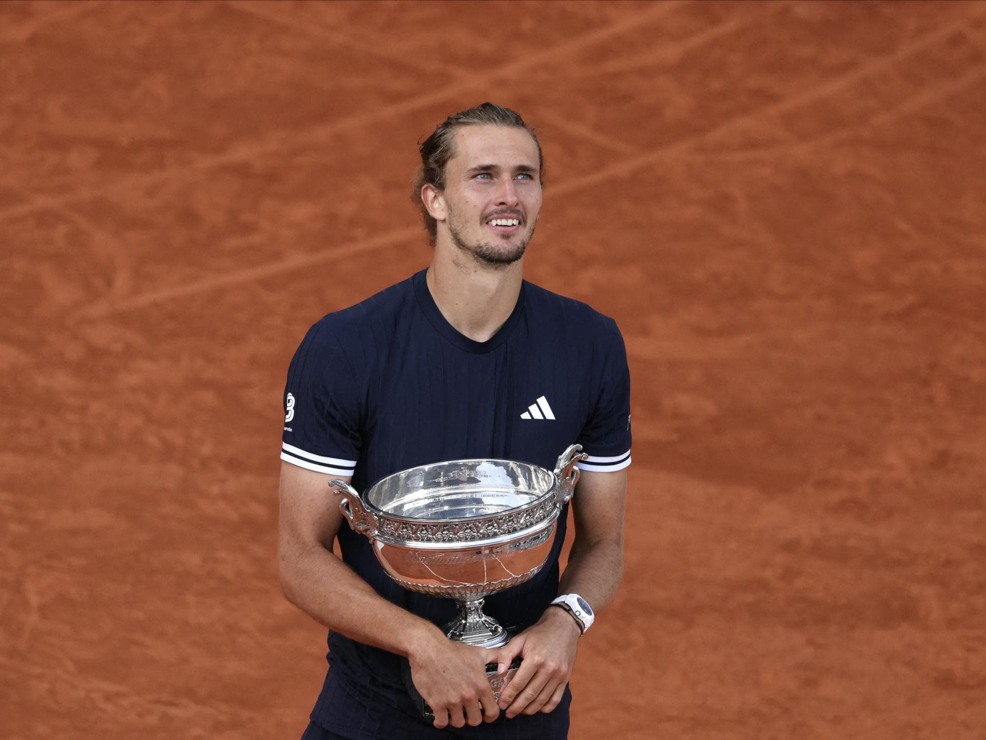Alex Zverev mit Pokal, French Open 2026