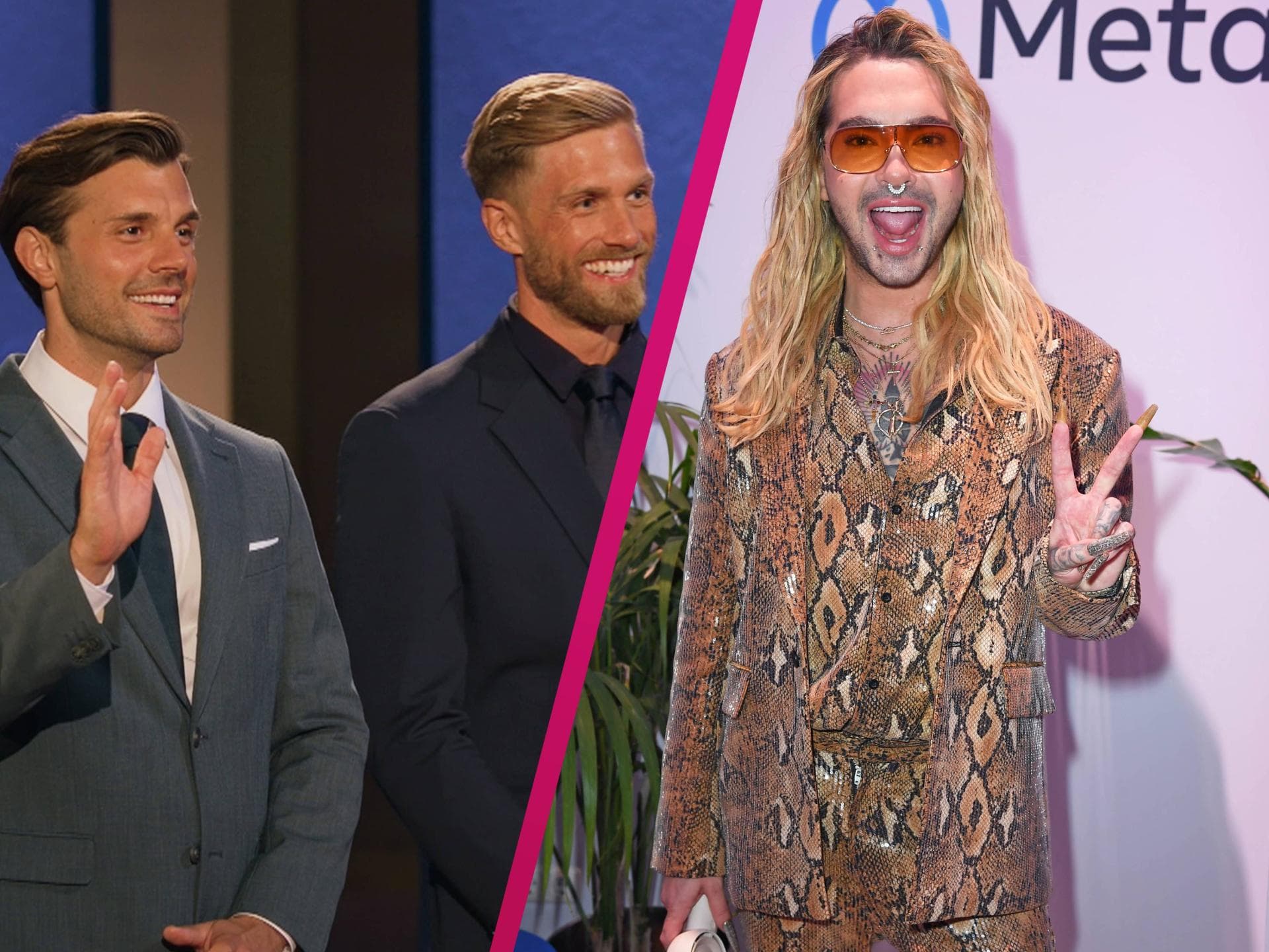 Tim Reitz, Sebastian Paul und Bill Kaulitz als Collage