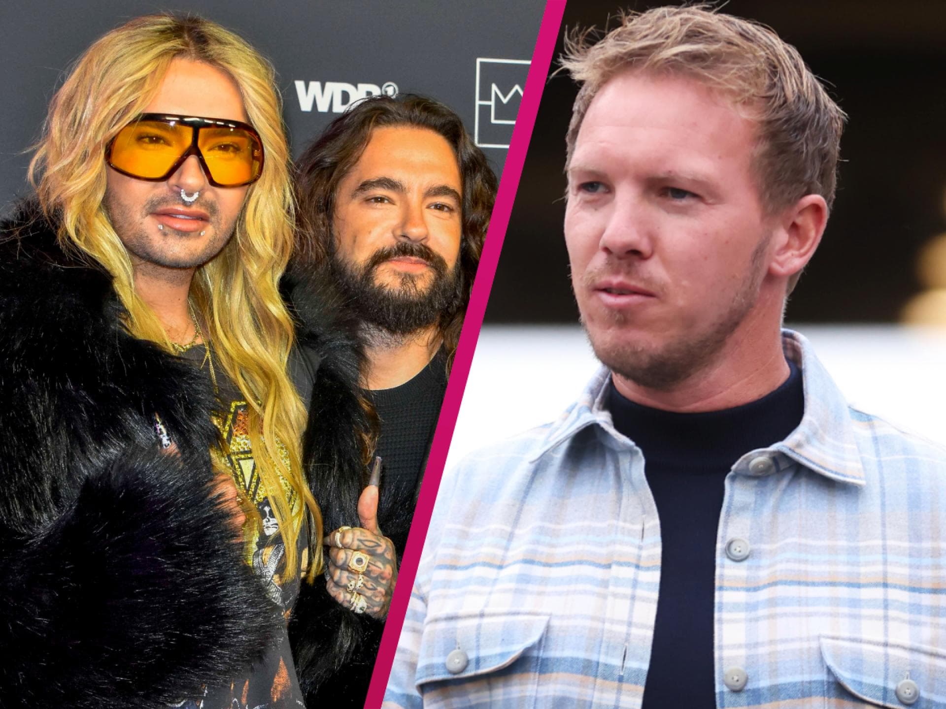 Bill und Tom Kaulitz, Julian Nagelsmann Collage
