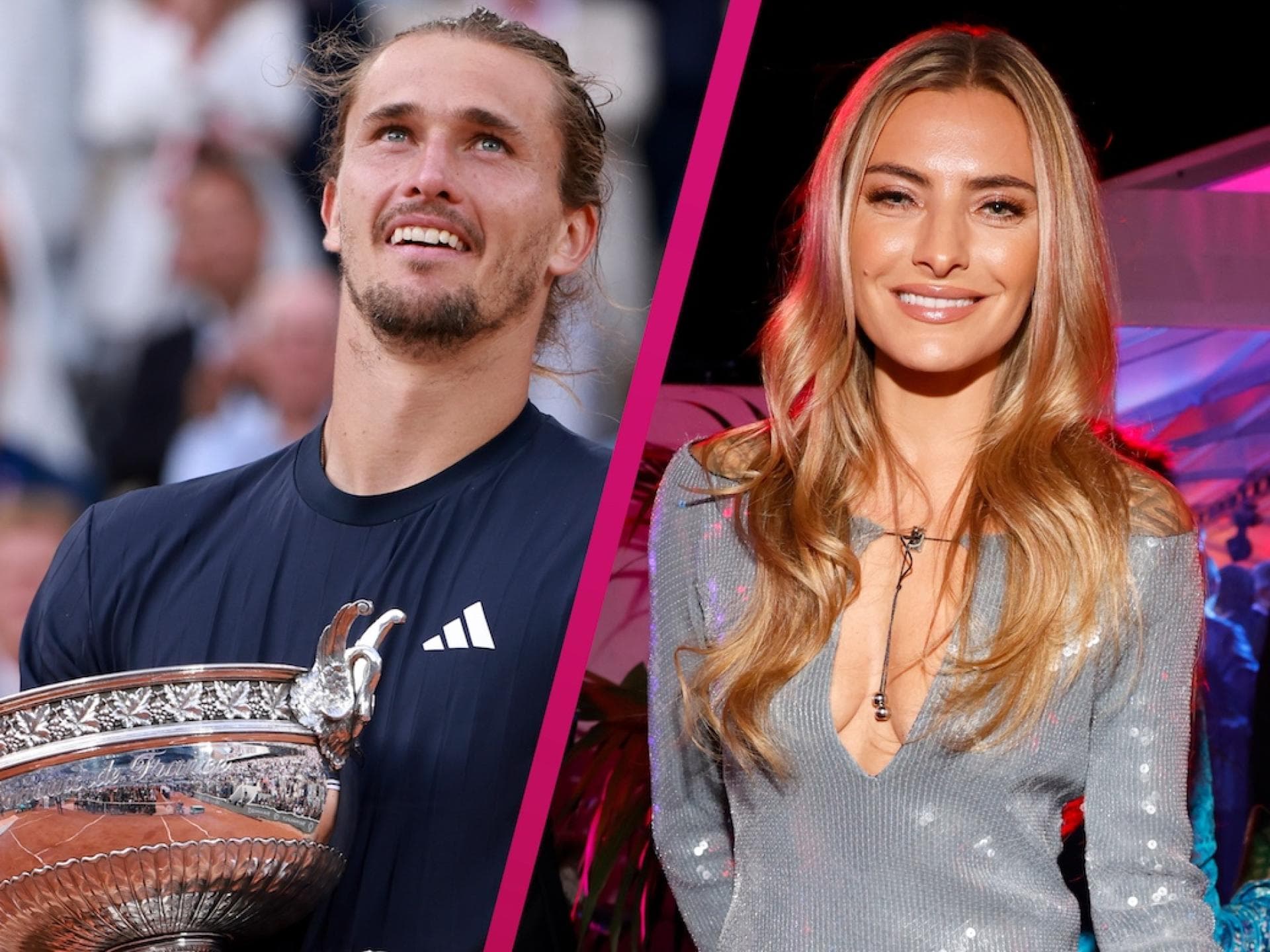 Collage Alexander Zverev und Sophia Thomalla