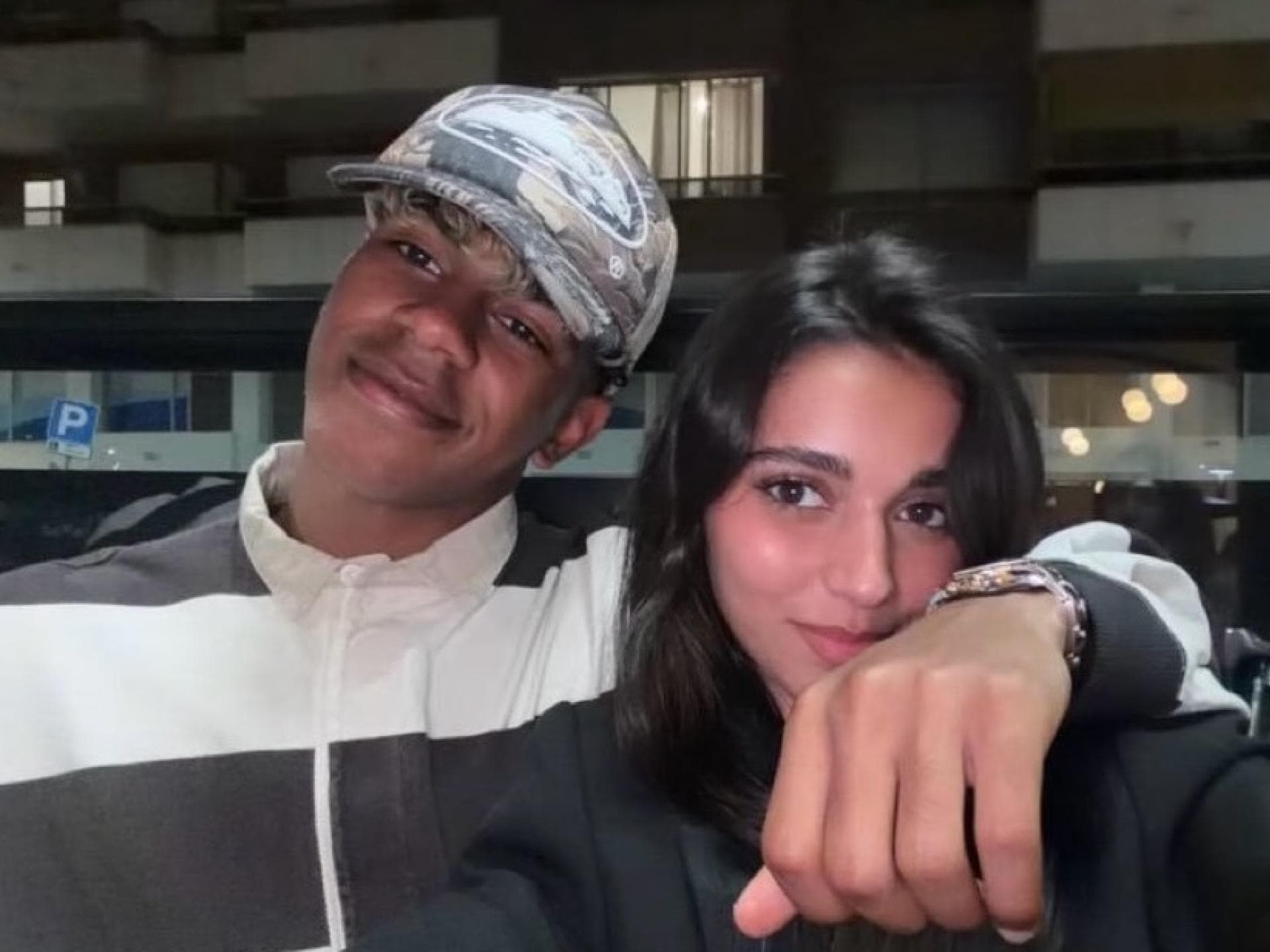 Lamine Yamal und Ines Garcia Selfie