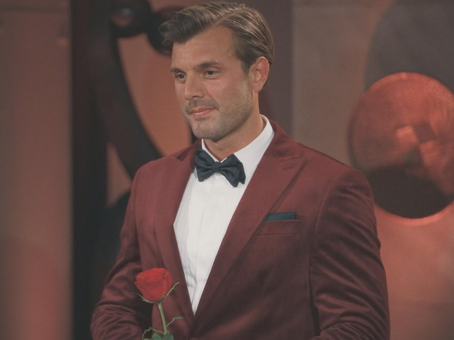 Tim Reitz mit Rose