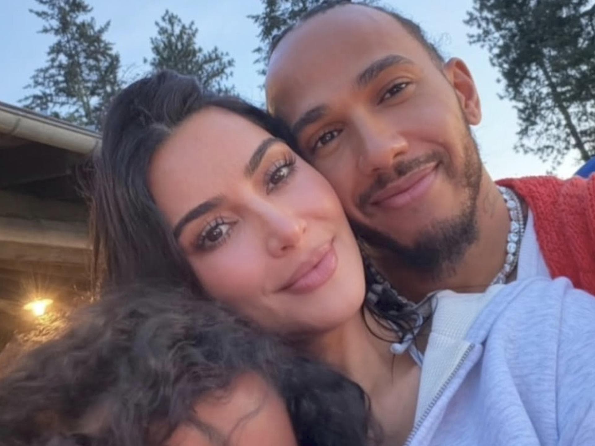 Kim Kardashian Selfie mit Lewis Hamilton