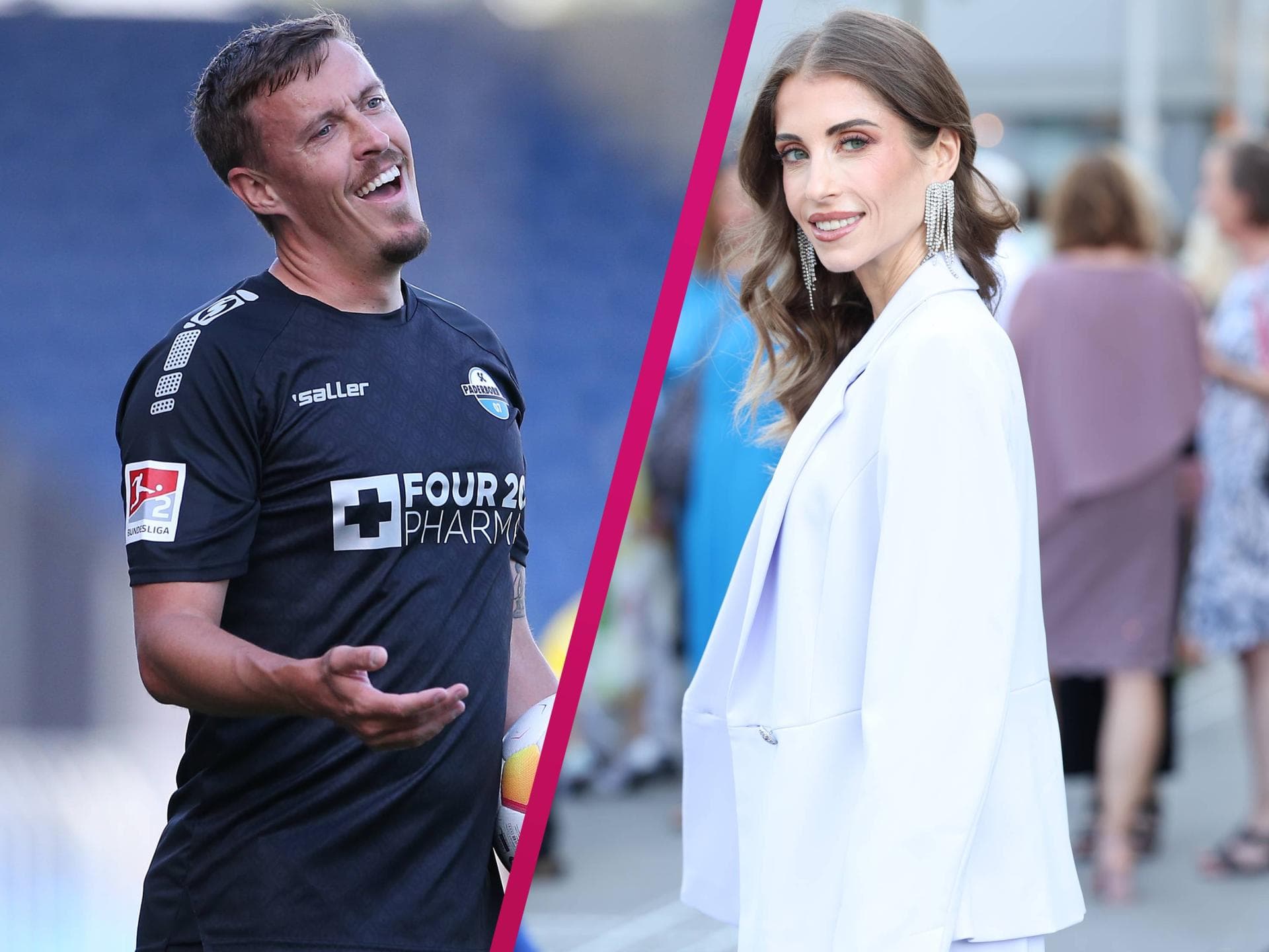 Max Kruse undn Cathy Hummels in Collage