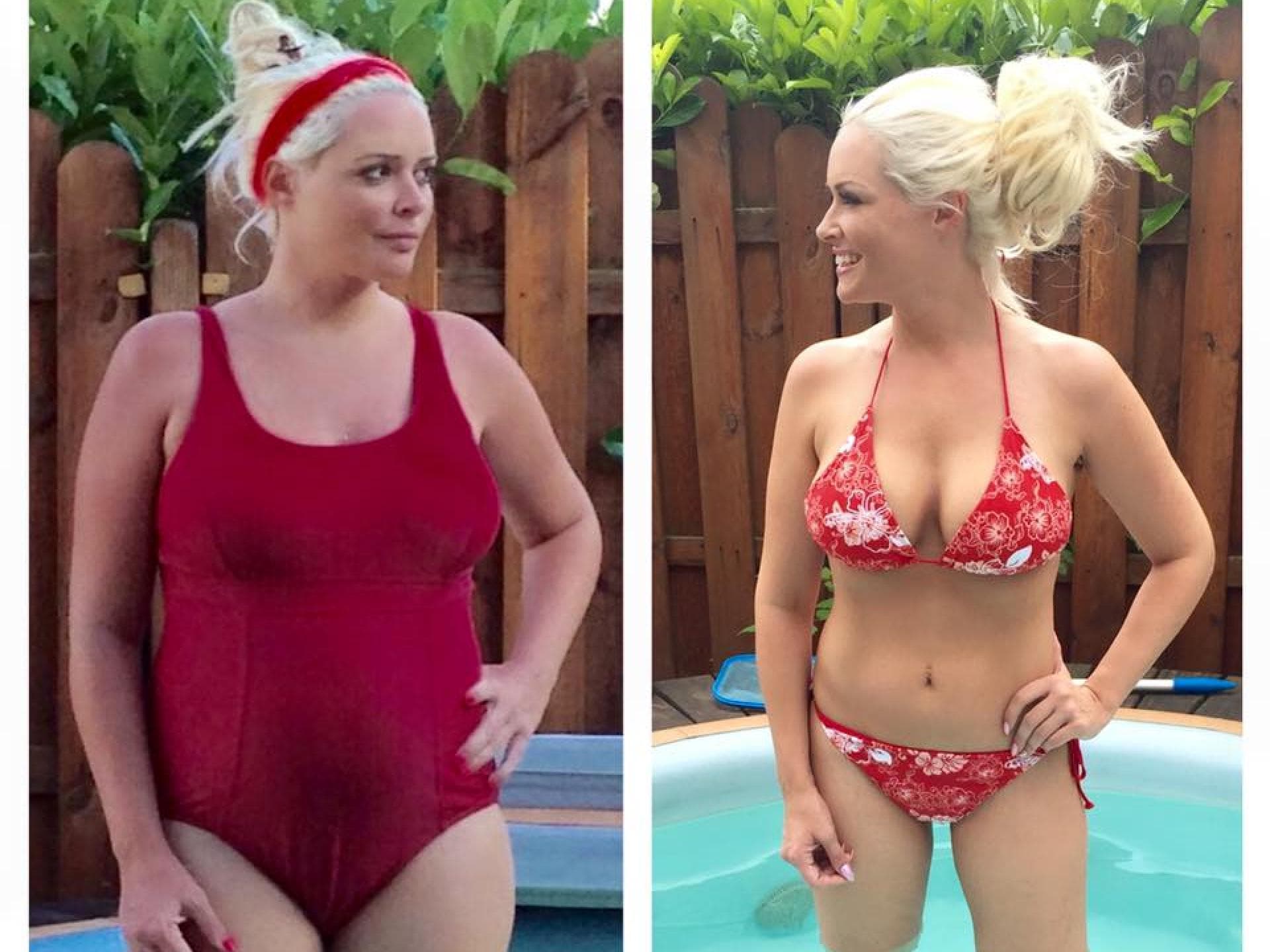 Daniela Katzenberger im Vorher-Nachher-Bikini-Bild