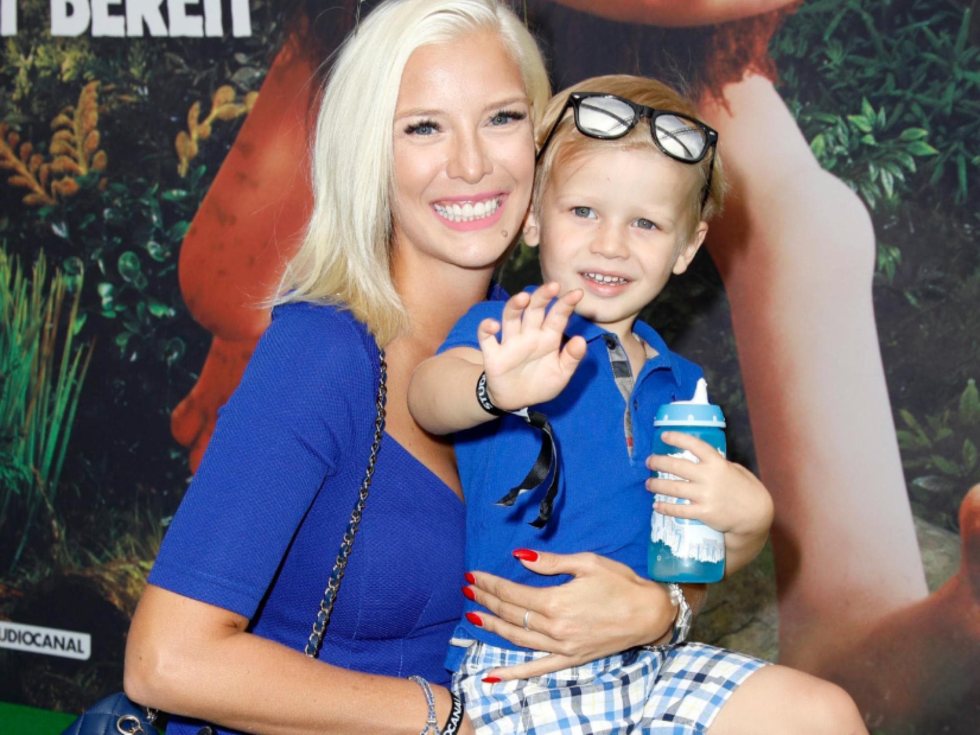 Oksana Kolenitchenko mit Sohn Milan im April 2018