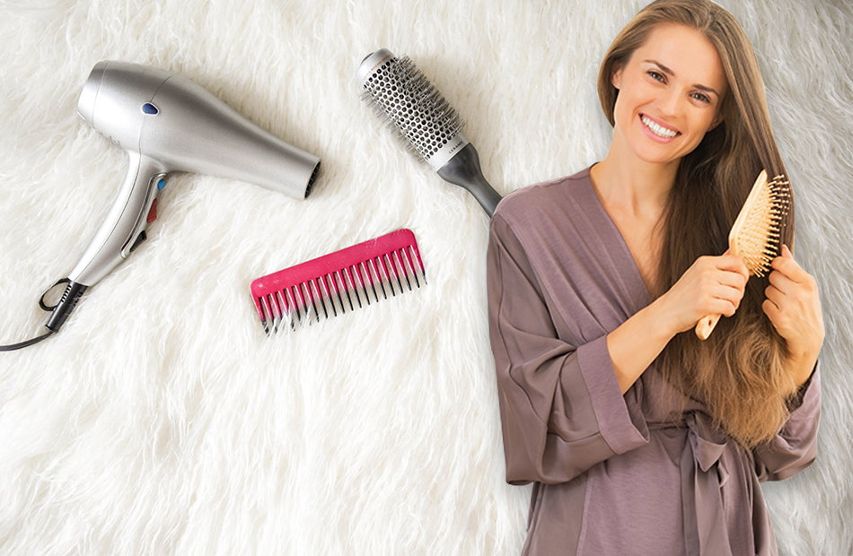 9-reihige Entwirrbürste Aus Nylon – Perfekt Zum Stylen, Föhnen & Glätten