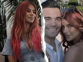 Romina Palm sitzt beim Friseur, daneben ein Selfie von ihr und Stefano Zarrella