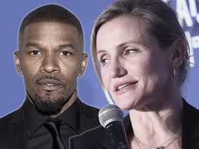 Jamie Foxx und Cameron Diaz gucken ernst Bildmontage 