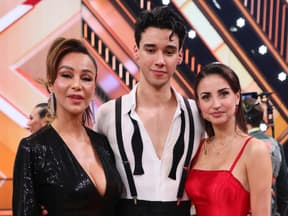 Verona pooth mit sohn diego und ekaterina leonova bei lets dance