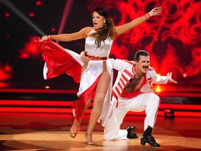 Christine Neubauer mit Valentin Lusin bei Lets Dance