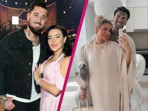 Leyla Lahouar und Mike Heiter machen sich über Kim Virginia Hartung und Nikola Glumac lustig