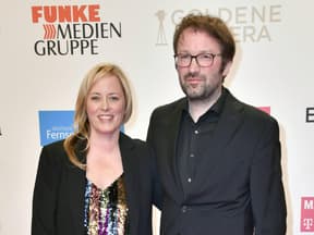 Silke Bodenbender & Florian Beckerhoff posieren zusammen