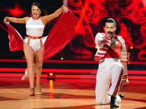 Valentin Lusin mit Christine Neubauer bei Lets dance