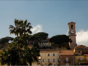 Ein schöner Ausblick auf Cannes