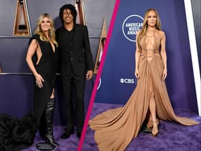 American Music Awards 2025: Heidi Klum und Sohn Henry Samuel, daneben Jennifer Lopez