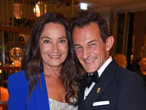 Jacqueline Macaulay und Hans-Werner Meyer strahlen