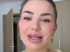 Kim Virginia Hartung mit offenem Mund