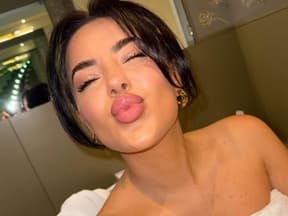 Leyla Lahouar kussmund und tolle Augenbrauen