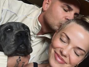 Pietro Lombardi & Laura Maria Rypa mit Hund
