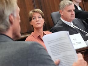 Christina Block im Gerichtssaal