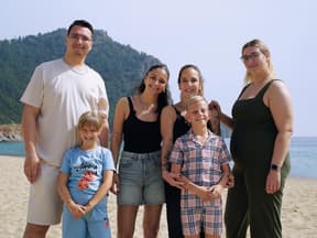 Danni Büchner mit Familie
