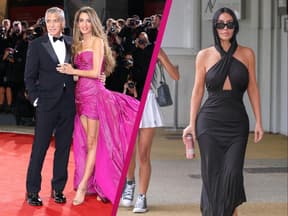 George und Amal Clooney und Kim Kardashian in Venedig