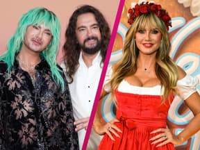 Collage Bill und Tom Kaulitz und Heidi Klum