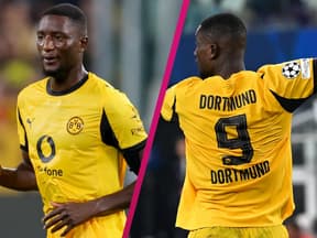 Guirassy bei BVB-Spiel, Collage