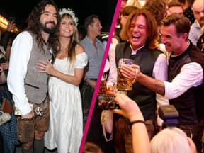 Heidi Klum und Tom Kaulitz sowie Jürgen Drews und Florian Silbereisen feiern auf dem Oktoberfest