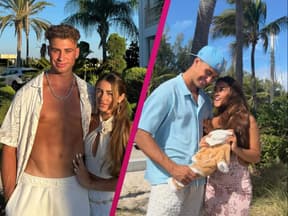 Daymian Weiß mit Freundin Smilla und Babystrampler