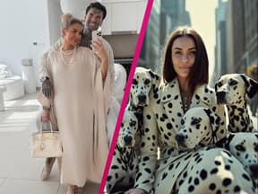 Kim Virginia Hartung und Nikola Glumac mit Gloria Schwesinger und Dalmatinern