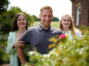 Daniel mit Jennifer und Emely