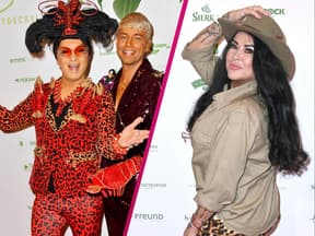 Julian F. M. Stoeckel, Marcell Damaschke und Iris Katzenberger auf der 10. Dschungelparty von Julian Stoeckel in Berlin