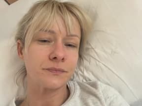 Christin Stark im Krankenhaus