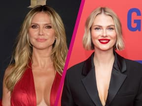 Collage Darya Strelnikova und Heidi Klum