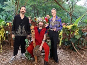 Gil Ofarim mit Jan und Sonja nach seinem Dschungelcamp-Sieg