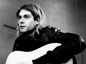 Kurt Cobain mit Gitarre