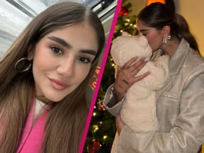 Lisa Straube mit ihrem verstorbenen Sohn