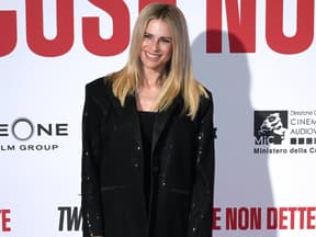 Michelle Hunziker auf dem roten Teppich eines Events