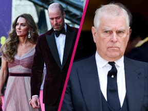 Prinzessin Kate und Prinz William wirken ernst bei den BAFTAs; Andrew Mountbatten-Windsor guckt ernst