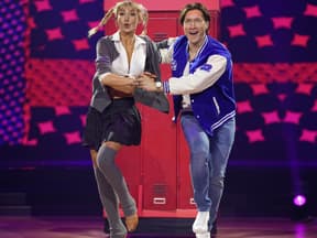 Anna-Carina Woitschack mit Evgeny Vinokurov