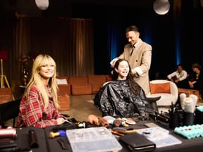 Heidi Klum und Antonia beim Umstyling