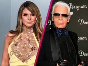 Heidi Klum und Karl Lagerfeld Collage