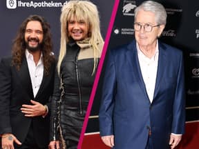 Tom und Bill Kaulitz mit Frank Elstner wegen Wetten, dass