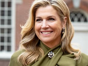 Máxima trägt ein grünes Kleid zum Staatsbesuch in den USA